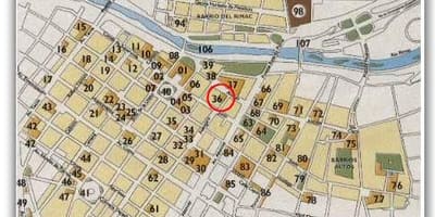 Карта историјског центра Лима